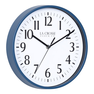 La Crosse Clock 10 in. Basics Analog Quartz Wall Clock