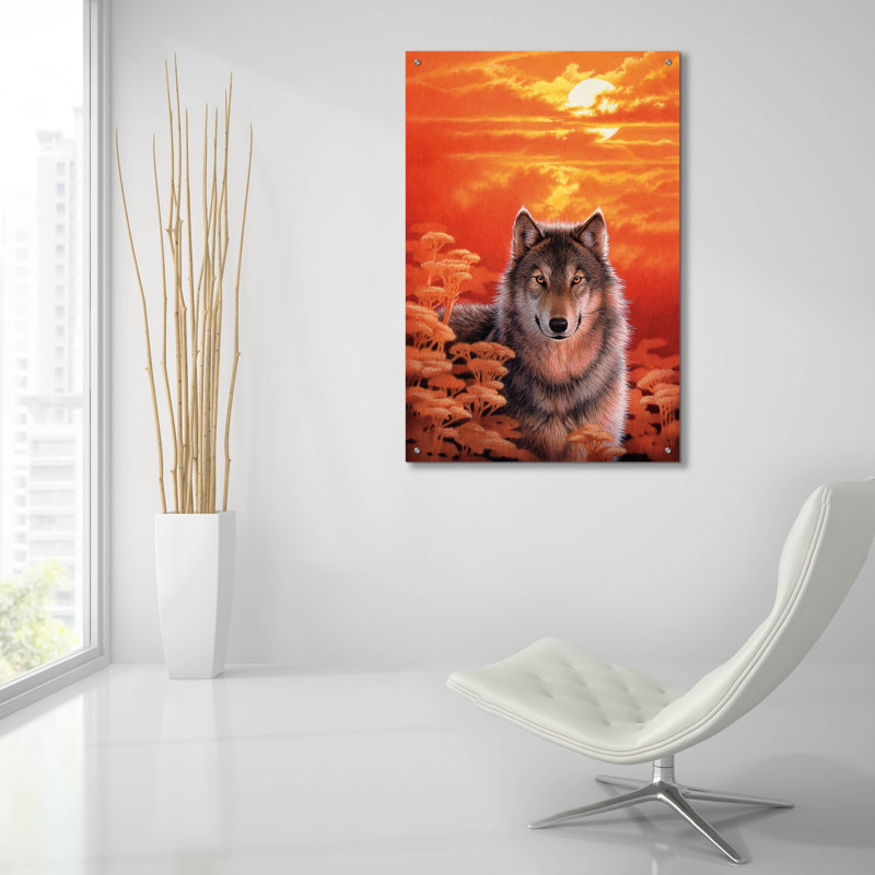 «Gaze» par Joh Naito, art mural en verre acrylique,, H 36 po x l 24 po x P 0,2 po
