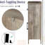 Armoire de salle de bain brune avec tablette ajustable et tiroir pour rangement compact