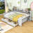Wooden Daybed with Built-In Study Desk and Storage Drawers-99780037-99780039