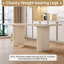 Cream White Marble Top Rectangular Dining Table For 4-8 People-644232735
