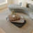 62.99''Modern Solid Wood Coffee Table – Multi-Tier Walnut Design, Mid-Century Style,Full Assembly