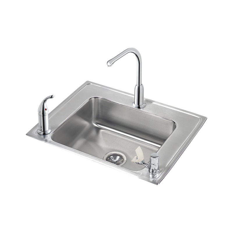 Évier de cuisine encastré avec robinet Classic L 22 po x l 28 po