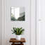 Key box for wall, Opens to the left, 30x30x5, Black, Mountains with a rainbow and a glacier full of freshness, 