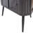Modern 3-tier Corner Storage Cabinet With Tempered Glass Doors, Removeable Shelves & Metal Frame