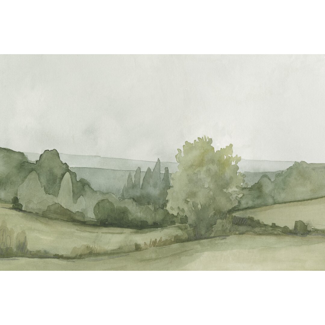 Leinwandbild Vintage Landscape Sketch II von Emma Caroline