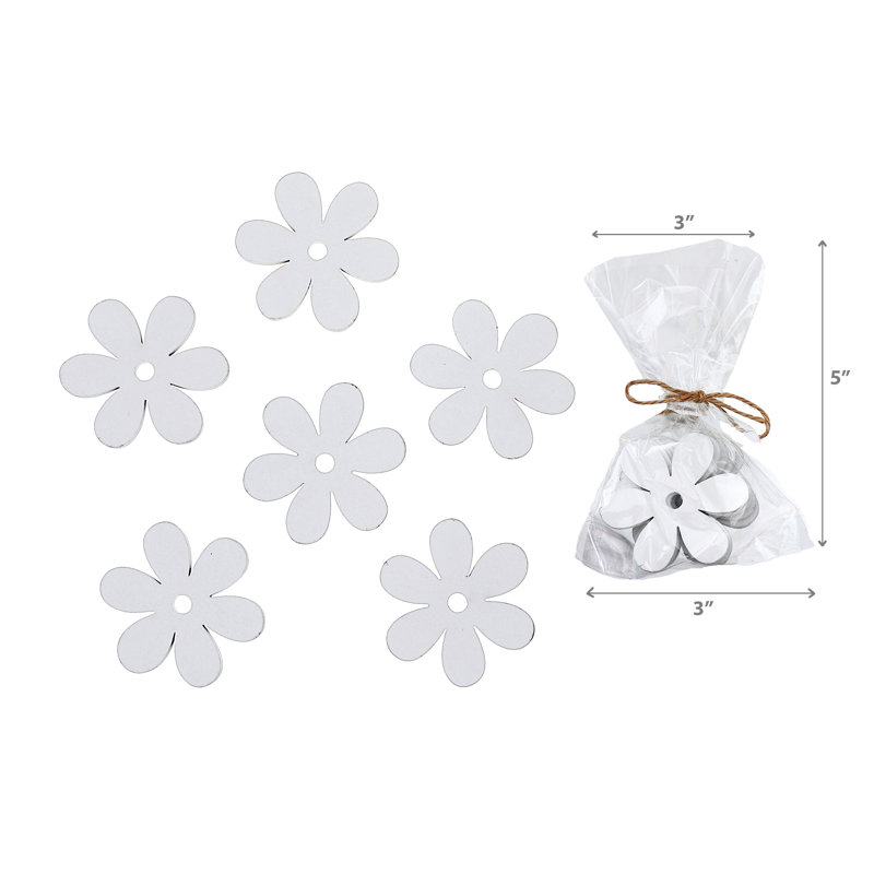 Ornements en forme de marguerite blanche