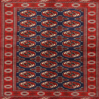 Tapis rouge à motif sud-ouest