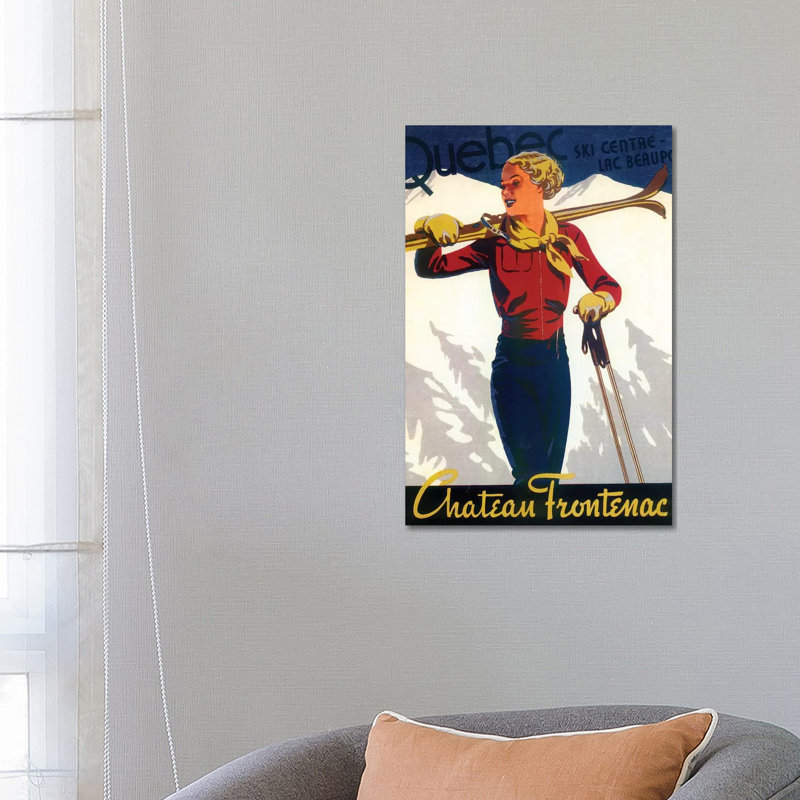 Skiing IV - Wrapped Canvas Print, 66.04 cm H x 45.72 cm W x 3.175 cm D