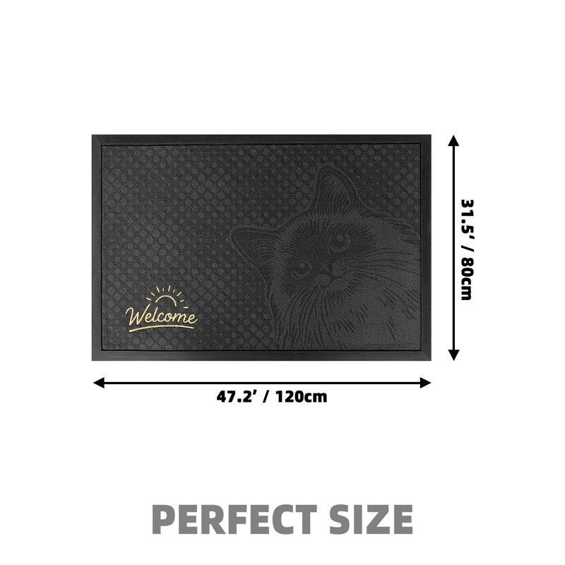 Non-Slip Indoor Doormat, 32" W x 48" L
