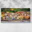 Village de plage italien - Toile tendue avec châssis - Prêt à accrocher
