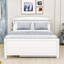 3 Drawers Platform Bed with Twin Trundle and LED Headboard-1499034970