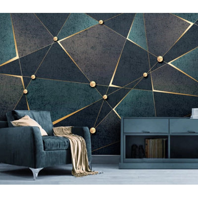 Geometric Shapes Wall Mural