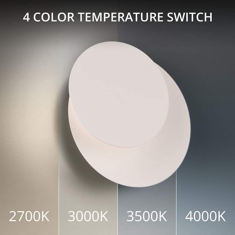 Moonglow LED Wall Sconce, 2700, White