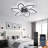 Ceiling Fan with Lights,Low Profile Ceiling Fan with Lights,Modern Dimmable Ceiling Light Fan-93885084