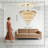Makinlee Dimmable Crystal Tiered Chandelier-958870690-958870691-965955084