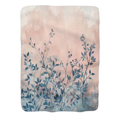 Wabi Sabi Bloom Art - 1 pièce Sherpa Premium
