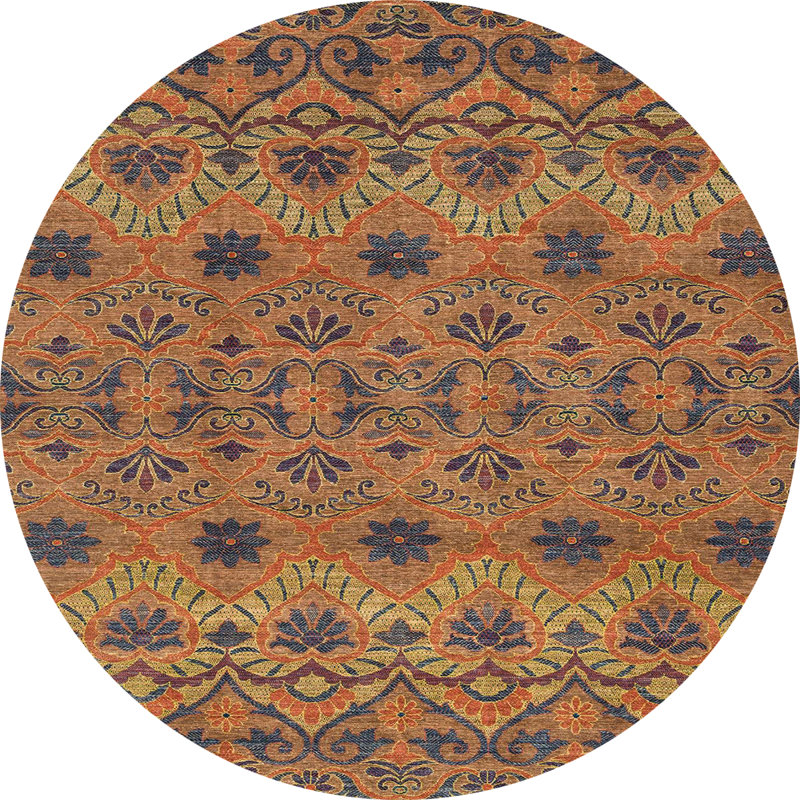 Abstract Indoor Rug, Round 3'