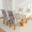 Housse pour chaise de salle à manger extensible beige, ensemble de 4 chaises