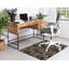 Tapis intérieur / extérieur rectangulaire en polyester tissé à la machine gris / blanc / brun-1118931789