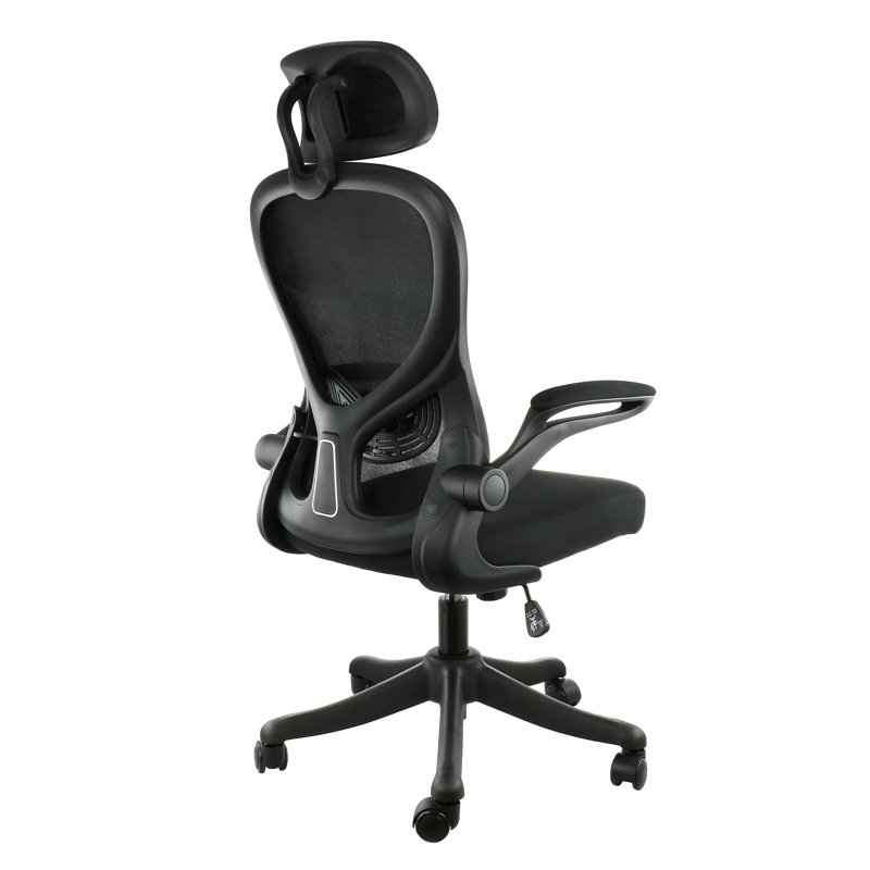 Inbox Zero Landrigan Adjustable Swiveling PC & Racing Game Chair, Black