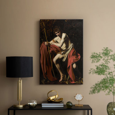 Saint John the Baptist in the Wilderness -Gallery Wrapped Canvas by Caravaggio