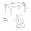 Ensemble de table durable en bois massif-111067149