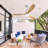 Low Profile 52 Inch Integrated LED Ceiling Fan With Light Kit And Remote Control For Living Room