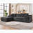 Boneless 106" W Configurable Compression Sectional Sofa With L-Shape Chaise-325703102-325702720
