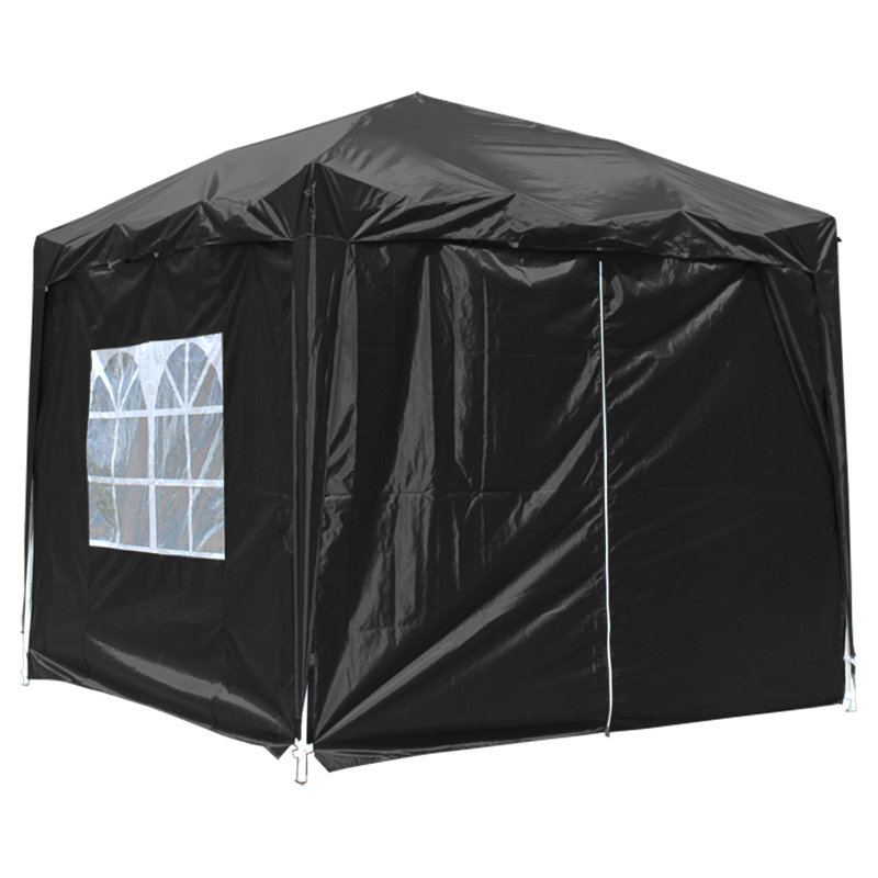 Isere 2.5m x 2.5m Metal Pop-Up Gazebo, Black