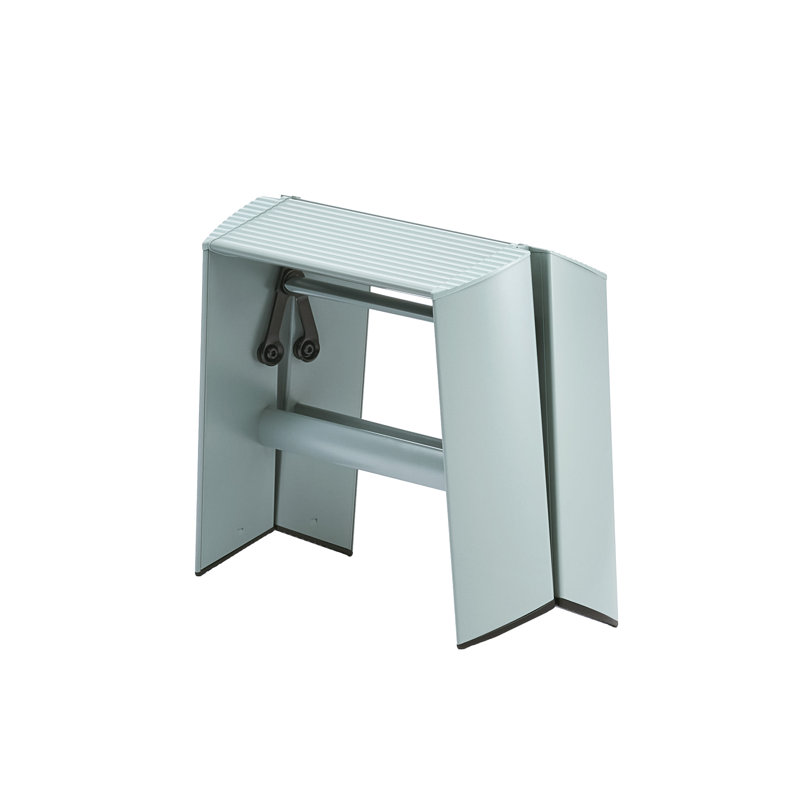 Escabeau léger pliant en aluminium à 1 marche lucano, Menthe poudreuse
