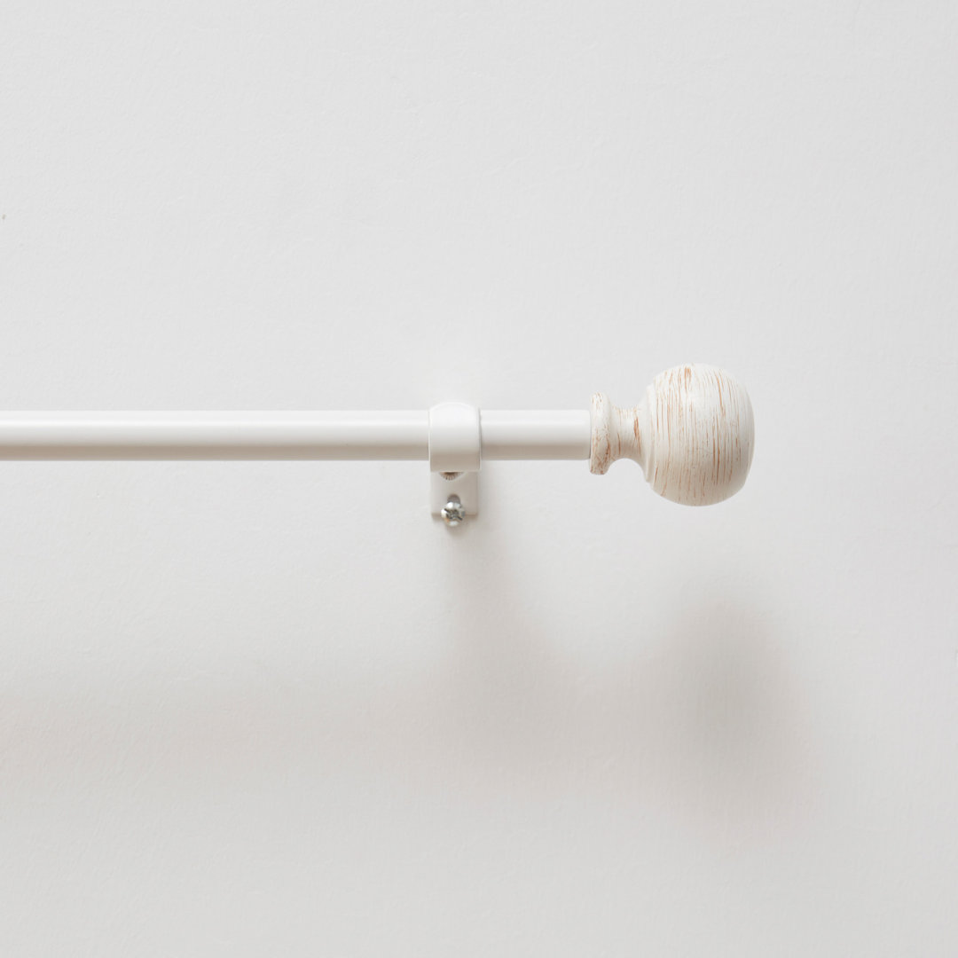 Martha Stewart Bergen Rod And Finial Set, 48'' - 86In Martha Stewart