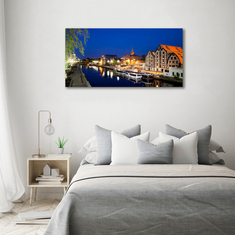 Bydgoszcz by Night 1 Piece Wall Art on Canvas