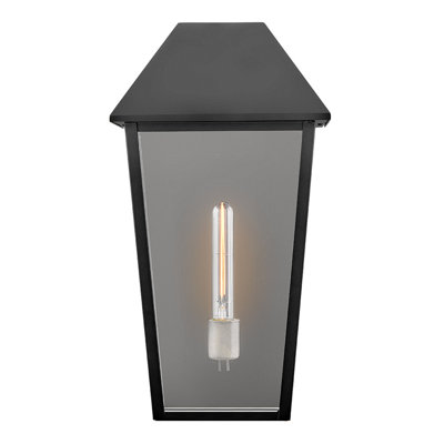 Lanterne murale d'extérieur avec verre transparent