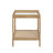 Glass Top End Table with Storage-1853844004