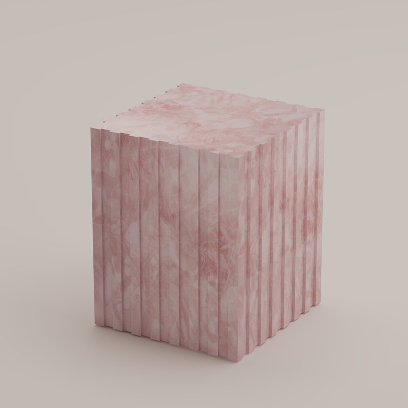 Ainarkar End Table, Pink Quartz