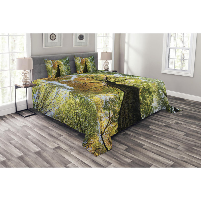 Rustic Polyester Coverlet, King Coverlet + 2 Shams