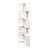 Corner Book Shelf - 5 Tier Corner Bookshelf Bookcase with Baffle, Freestanding L Shaped Display Shelf Stand with led lights for Home Office, Living Room, Bedroom, Kitchen -2112662922