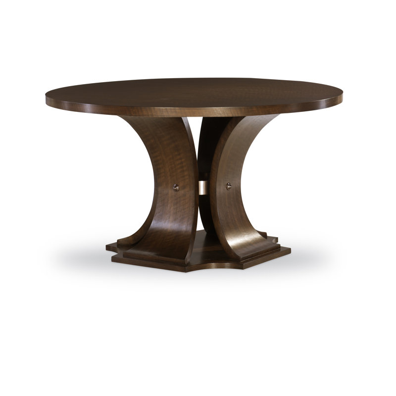 Sanford Round Solid Wood Dining Table, Brunette, 64" W x 64" L