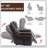 Power Lift Recliner Chair Heat Massage Dual Motor Infinite Position Up to 350 LBS, Faux Leather-1568128686