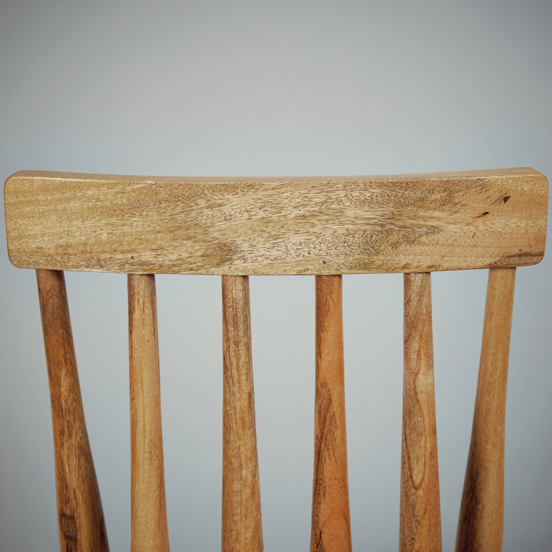 Upholstered Dining Chair, Oak Wood