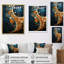 Neviah Gold Teal Abstract Spirals II, reproduction d'art sur toile-1587533742-1587533712