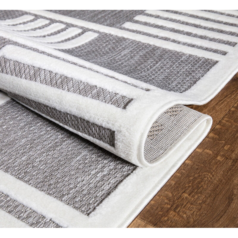 Catonsville Geometric Indoor / Outdoor Area Rug, Rectangle 120 x 170cm