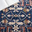 Tapis bleu marine / beige tissé à la machine Ralph Lauren-49787263