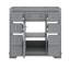 Meuble-lavabo 36 po sans lavabo, base seulement, une armoire et six tiroirs-885208300