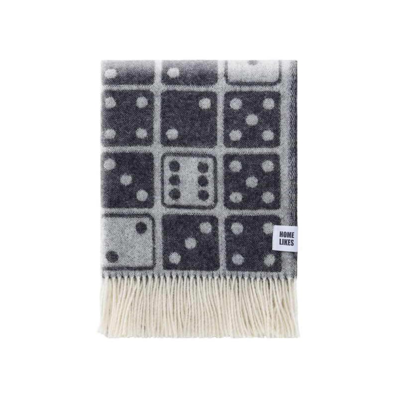 Black Dice Recycled Merino Wool Throw