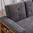 85" Multi-Functional L-Shape Sofa,Sofa Bed With Storage Ottoman And 2-Drawers, Arm Side Shelve-1414503029