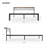 Hylle Upholstered Metal Slat Storage Bed-50879696
