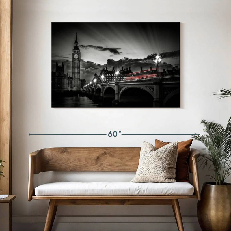 Sireci Westminster Bridge Sunset, 30" H x 45" W
