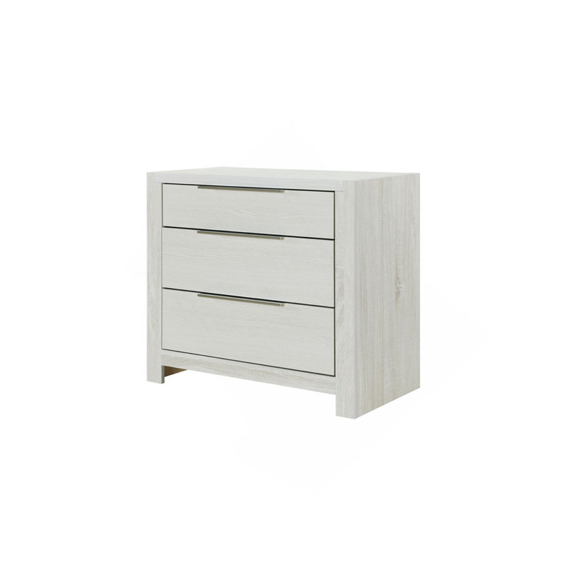 Table de chevet beige, aucun assemblage requis